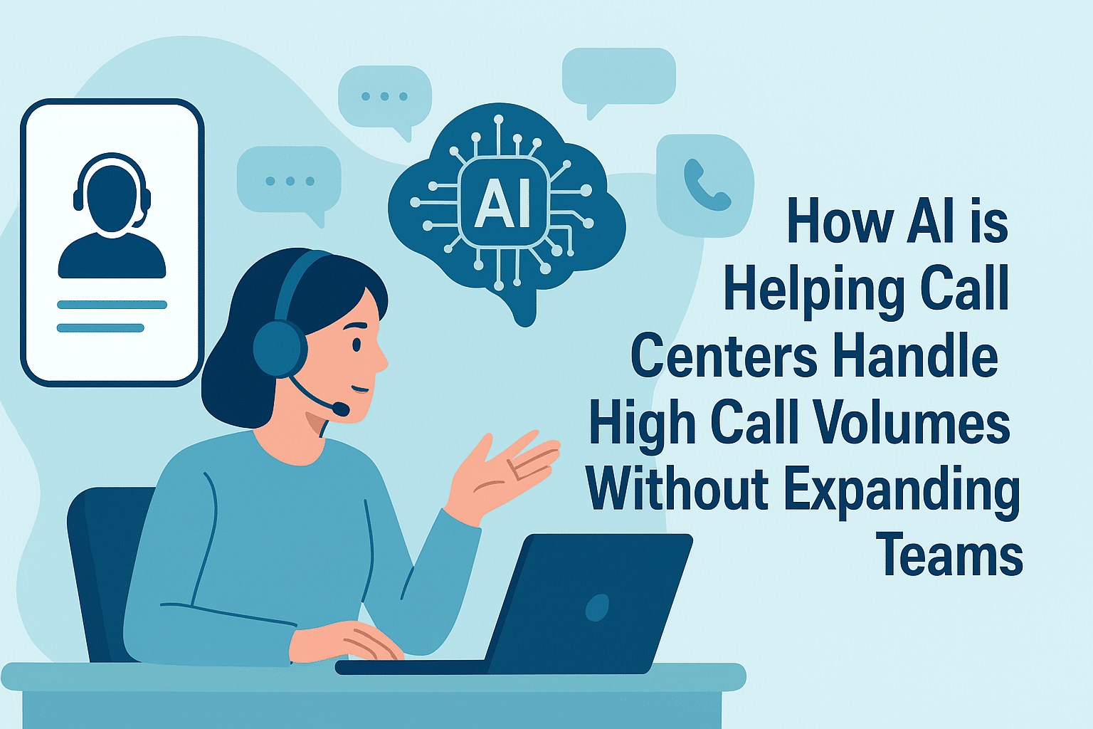 How AI is Helping Call Centers Handle High Call Volumes Without Expanding Teams