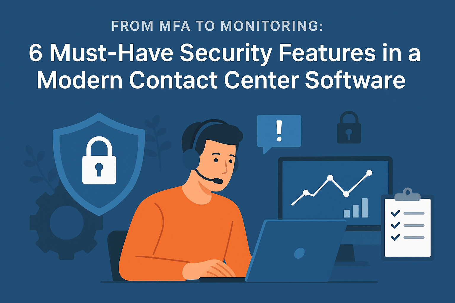 From MFA to Monitoring: 6 Must-Have Security Features in a Modern Contact Center Software